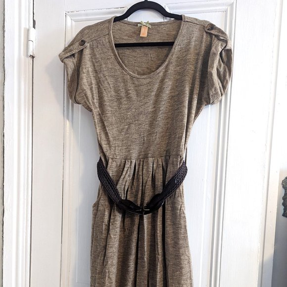 Downeast Basics Dress, Brown/Tan, Medium (Modcloth) - Picture 1 of 3